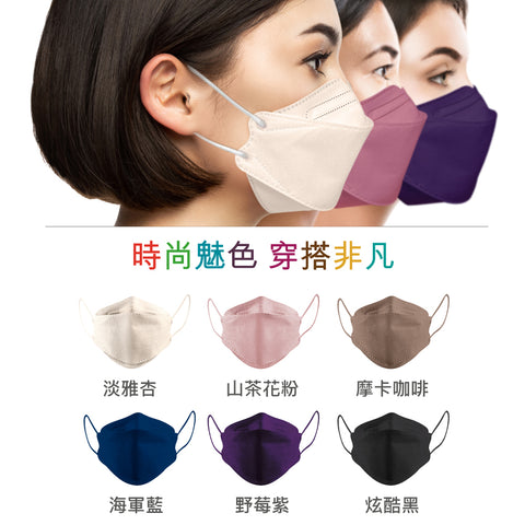面膜級【野莓紫】韓式KF94超薄極透氣3D成人立體醫用口罩 (10入/盒) MD雙鋼印