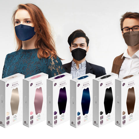 面膜級【炫酷黑】韓式KF94超薄極透氣3D成人立體醫用口罩 (10入/盒) MD雙鋼印
